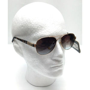 REVLON Sunglasses Gold Framed‎ & Tiger Striped Arm #SGL5163 (Retails for $19.99)